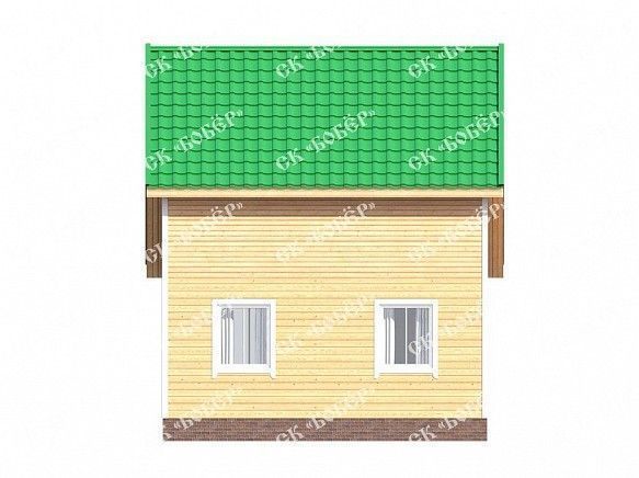 Дачный дом из бруса 8х6. фото